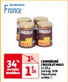 Malo - L'empresure Chocolat