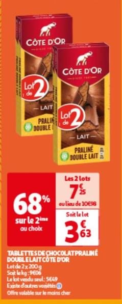 Tablettes De Chocolat Praliné Double Lait