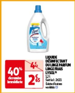 Lysol - Liquide Desinfectant Du Linge Parfum Linge Frais