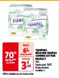 Tampons Regulier Compak Cotton Protect