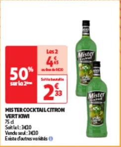 mister - cocktail citron vert kiwi