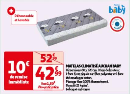 Auchan Baby - Matelas Climatisé