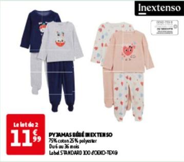 inextenso - pyjamas bebe