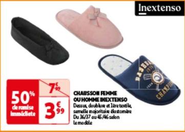 inextenso - chausson femme ou homme