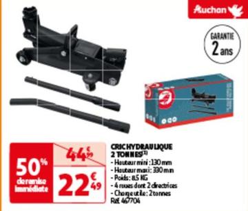 Auchan - Cric Hydraulique 2 Tonnes