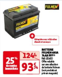 Fulmen - Batterie 680a 74ah Fp7