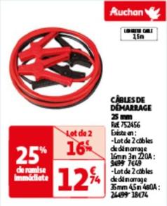 Auchan - Cables De Démarrage