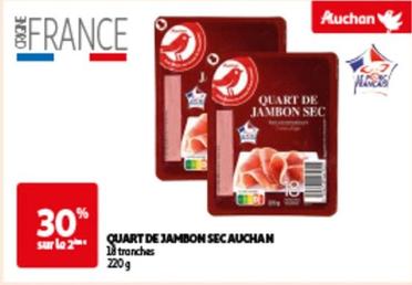 Auchan - Quart De Jambon Sec