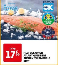 Filiere Auchan - Filet De Saumon Atlantique "cultivons Le Bo"