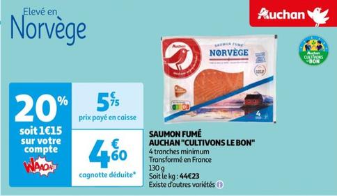 Auchan - Saumon Fume "cultivons Le Bon"