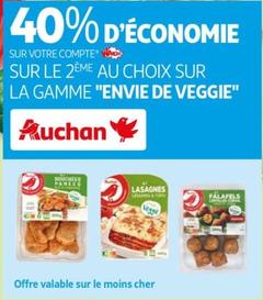 Auchan - Sur Le 2ème Au Choix Sur La Gamme "envie De Veggie"