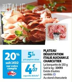 Auchan - Plateau Dégustation Italie Le Charcutier
