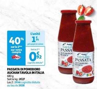 Auchan - Passata Di Pomodoro Tavola In Italia