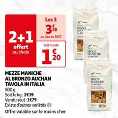 Auchan - Mezze Maniche Al Bronzo Tavola In Italia