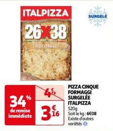 Italpizza - Pizza Cinque Formaggi Surgelee