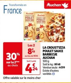Auchan - La Croust'izza Poulet Sauce Barbecue