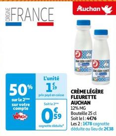 Auchan - Crème Légère Fleurette