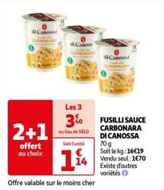 Di Canossa - Fusilli Sauce Carbonara