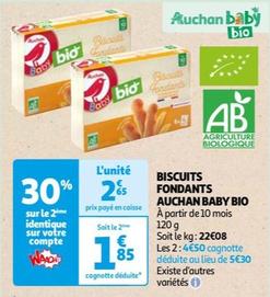 Auchan Baby Bio - Biscuits Fondants