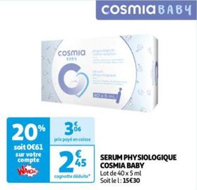 cosmia baby - serum physiologique
