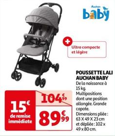Auchan - Poussette Lali Baby