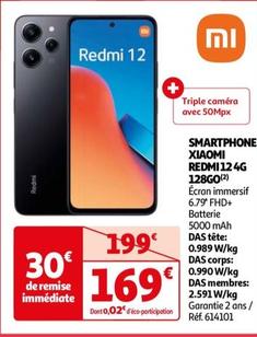 Xiaomi - Smartphone Redmi 124g 128go