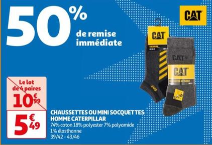 Cat - Chaussettes Ou Mini Socquettes Homme Caterpillar