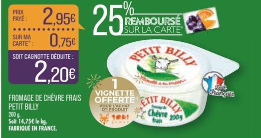 Petit Billy - Fromage De Chèvre Frais