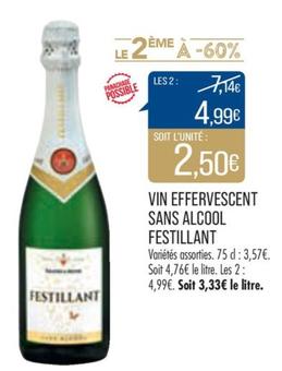 Festillant - Vin Effervescent Sans Alcool