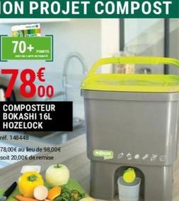Hozelock - Composteur de cuisine Bokashi - Gamm vert