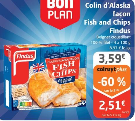 colin d'alaska façon fish and chips