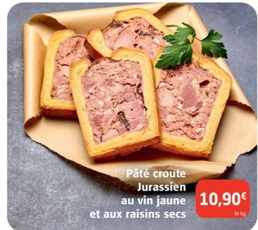 Pâté Croute Jurassien Au Vin Jaune Et Aux Raisins Secs