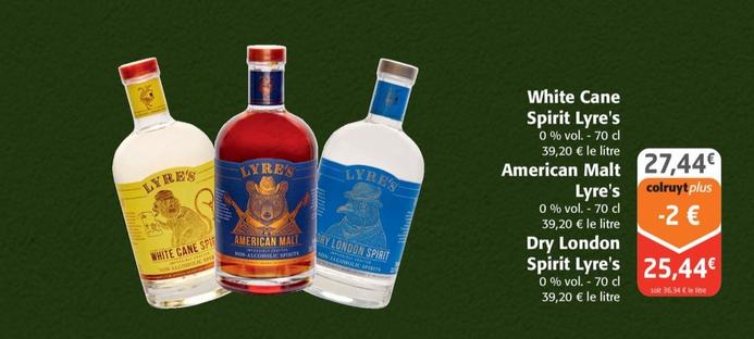 Lyre's - White Cane Spirit / American Melt / Dry London