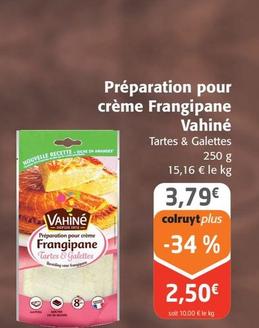 Préparation Pour Crème Frangipane