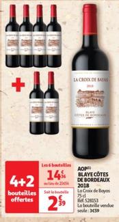 La Croix De Bayas - Aop Blaye Côtes De Bordeaux 2018