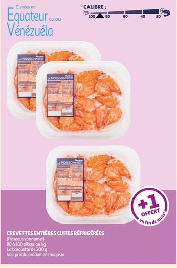 Auchan - Crevettes Entières Cuites Réfrigérées