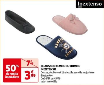 inextenso - chausson femme ou homme