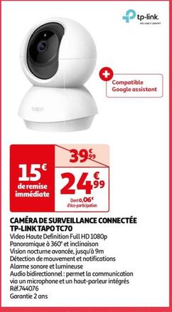 Caméra De Surveillance Connectée Tapo Tc70