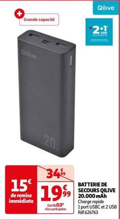 Qilive - Batterie De Secours Qilive 20.000 Mah