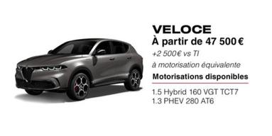 Alfa Romeo - Veloce offre à 47500€ sur Alfa Romeo