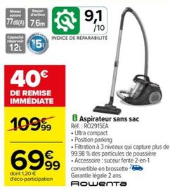 Aspirateur sans Sac Compact Power XXL - RO4859EA - ROWENTA à Prix Carrefour