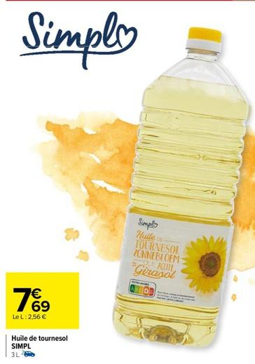 Huile de tournesol SIMPL