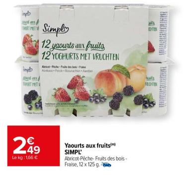 simpl - yaourts aux fruits