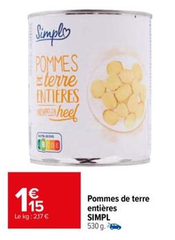 Simpl - Pommes De Terre Entières