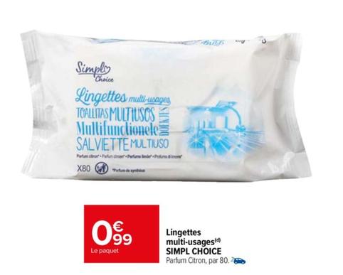 Simpl Choice - Lingettes Multi-usages