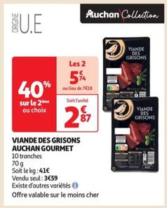 Auchan - Viande Des Grisons Gourmet