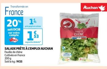 Auchan - Salade Prete A L'emploi