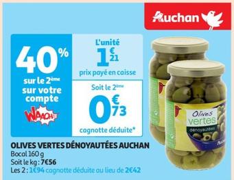 Auchan - Olives Vertes Dénoyautées