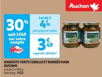 Auchan - Haricots Verts Cueillis Et Rangés Main