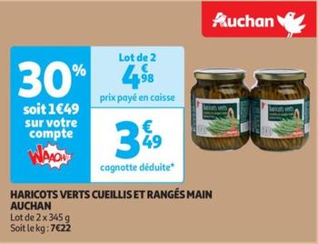 Auchan - Haricots Verts Cueillis Et Rangés Main